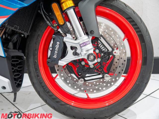 2026 Aprilia RS660 Maxton suspension front and rear Photo #13
